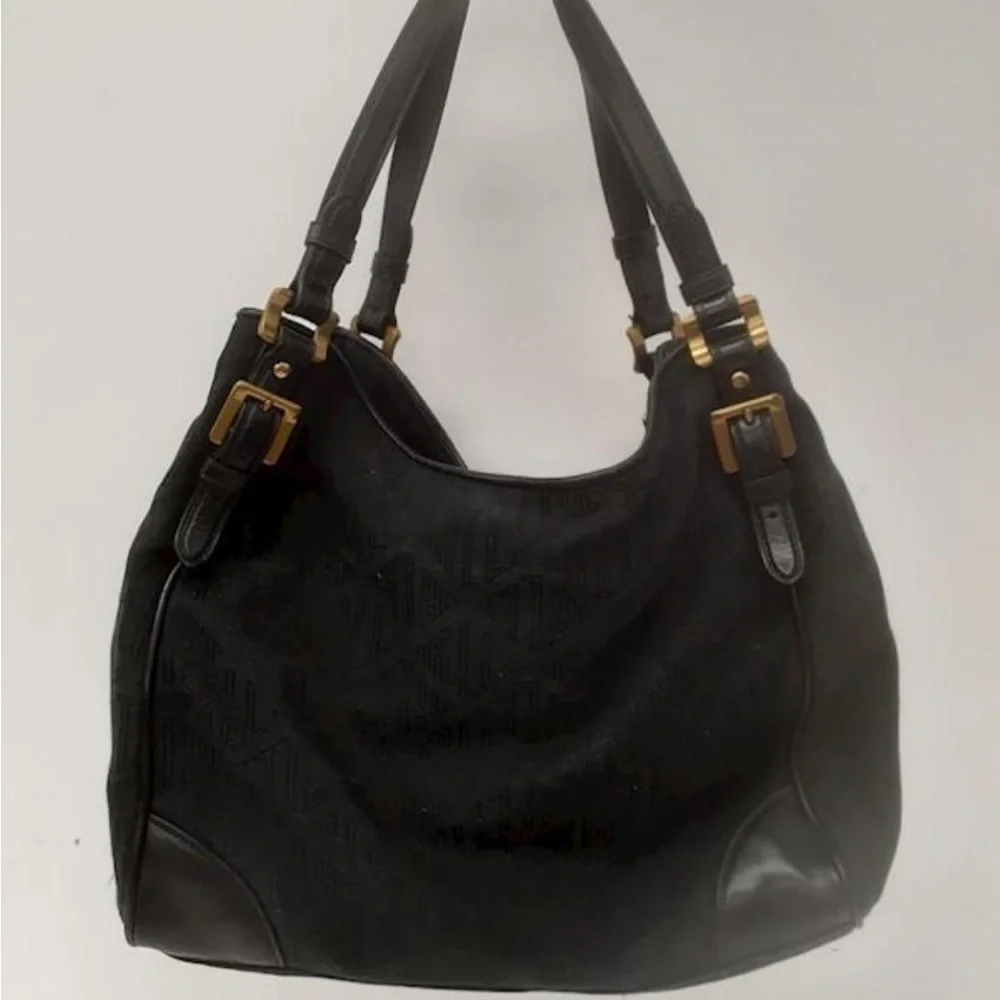 Black Ralph Lauren signature print shoulder bag - Picture 3 of 8